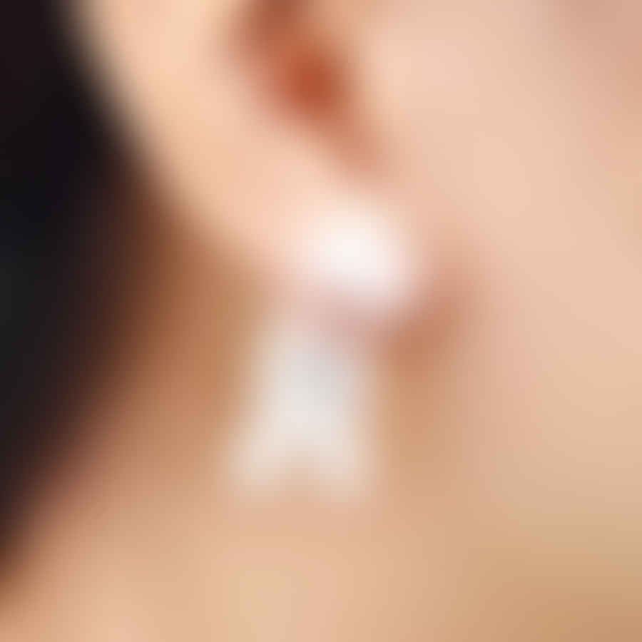 Cute bunny polymer clay earrings