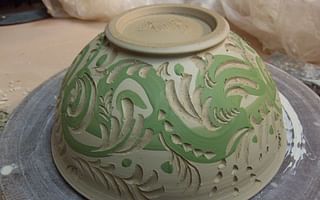 How can I decorate cups and bowls using ceramics/pottery?