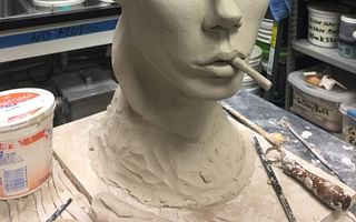 How can I learn basic clay sculpting techniques for portrait sculpting?