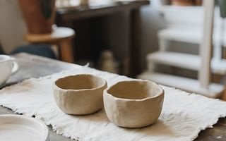 What are the different types of clay used for pottery?